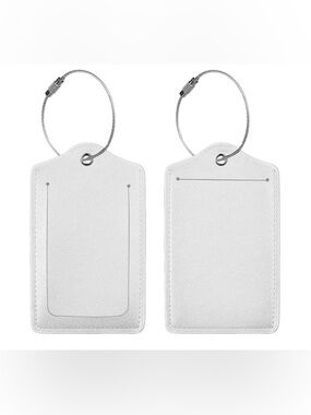 NWOT Luggage Tags for Suitcase 4 Pcs  Baggage Tag White Name Tags for Backpack